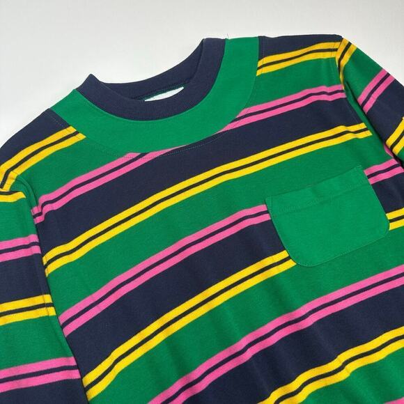 Vintage 1980s Bay Club Studio Crewneck Striped Top - Picture 2 of 5